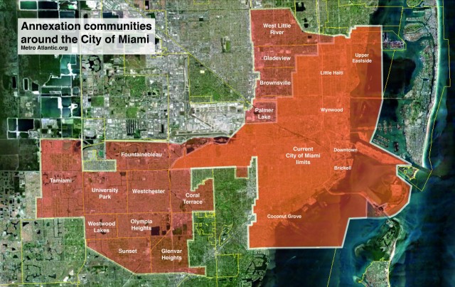 Miami unincorporated Miami-Dade annexation map
